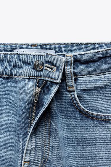JEANS Z.02 STRAIGHT ANKLE HIGH-WAIST - Mid-blue by Zara - Image 8