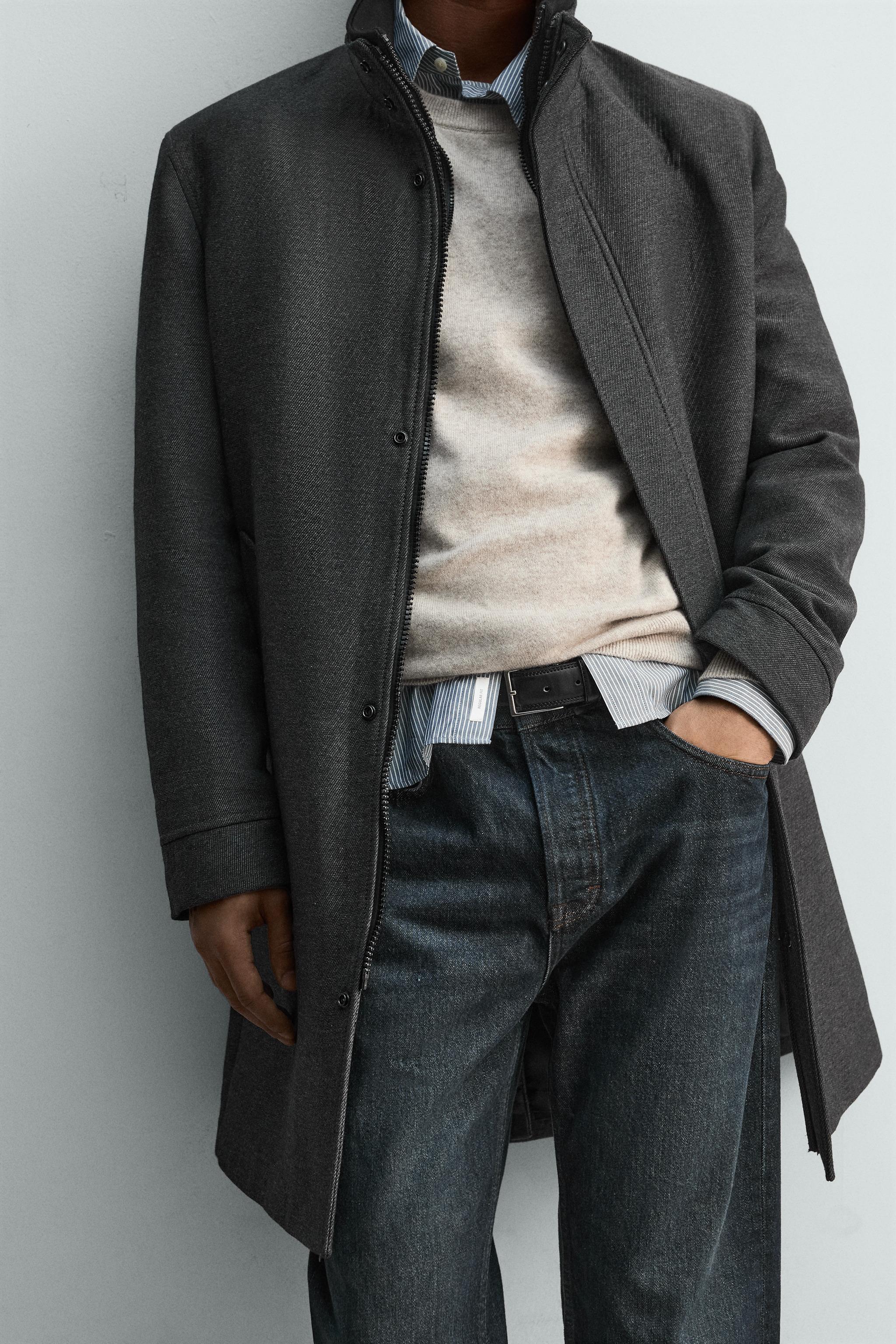 REMOVABLE COLLAR COAT