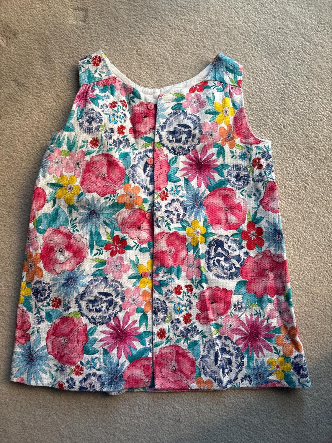 FLORAL TEXTURED WEAVE DRESS - Image 2