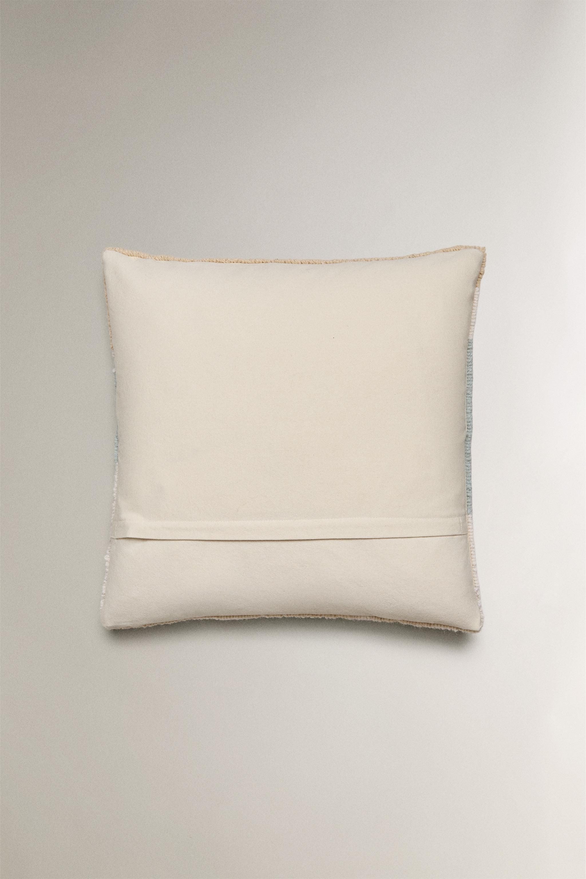 CHRISTMAS SKI DOG WOOL THROW PILLOW COVER