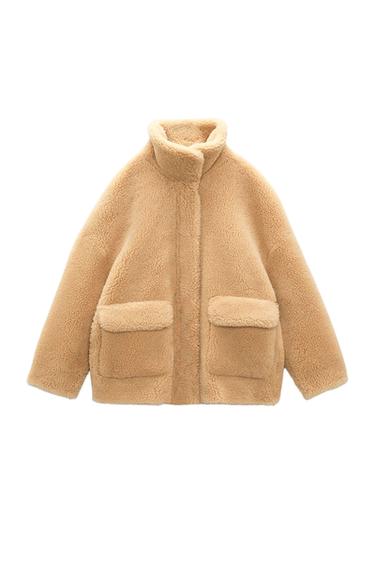 DOUBLE FACED FAUX FUR JACKET
