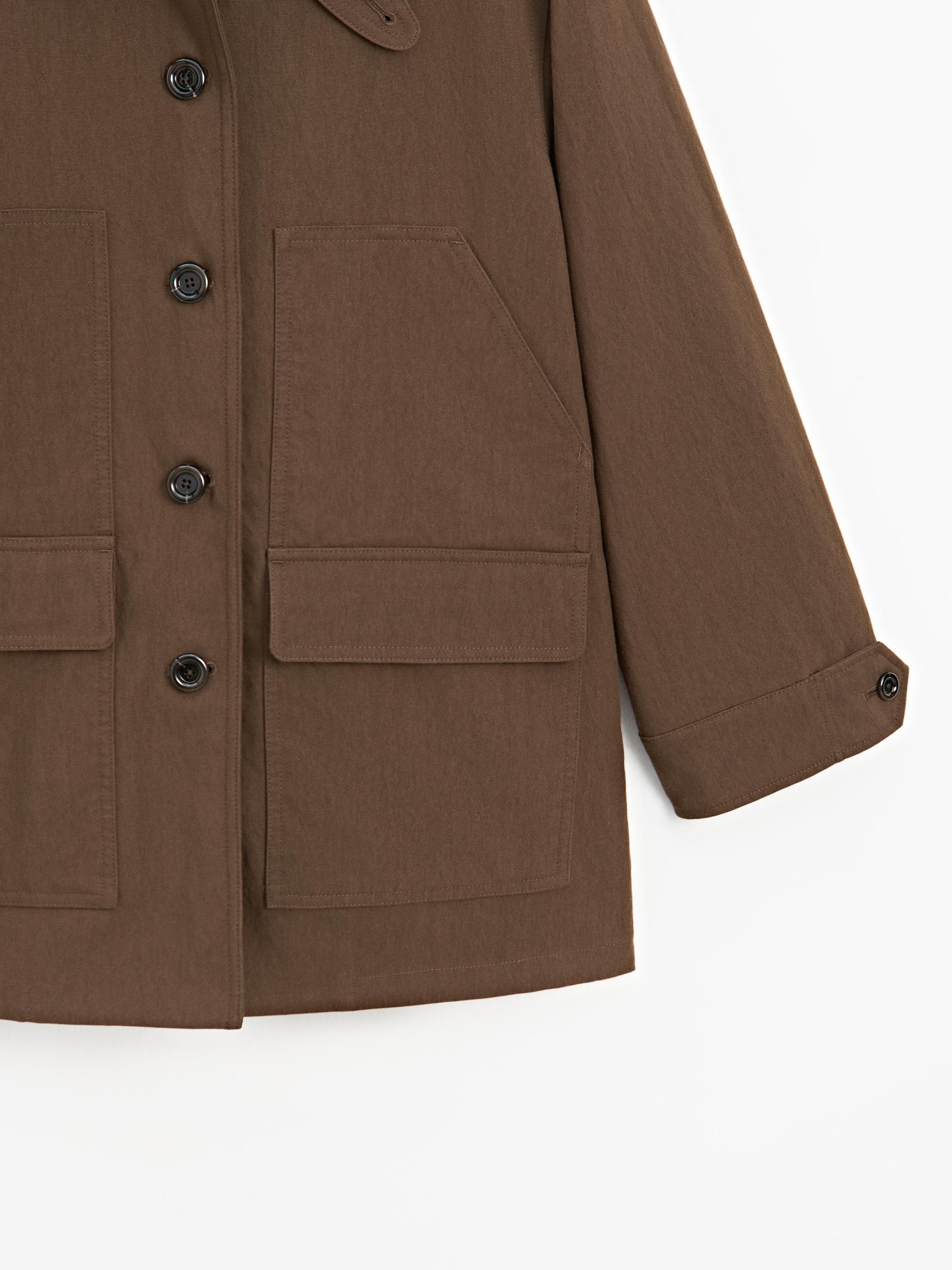 Cotton blend jacket with pockets