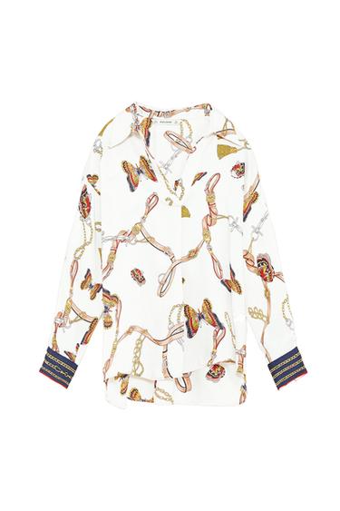 CHAIN PRINT BLOUSE