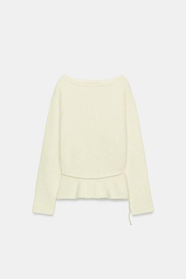 FAUX PEARL BELT JUMPER - Ecru by Zara