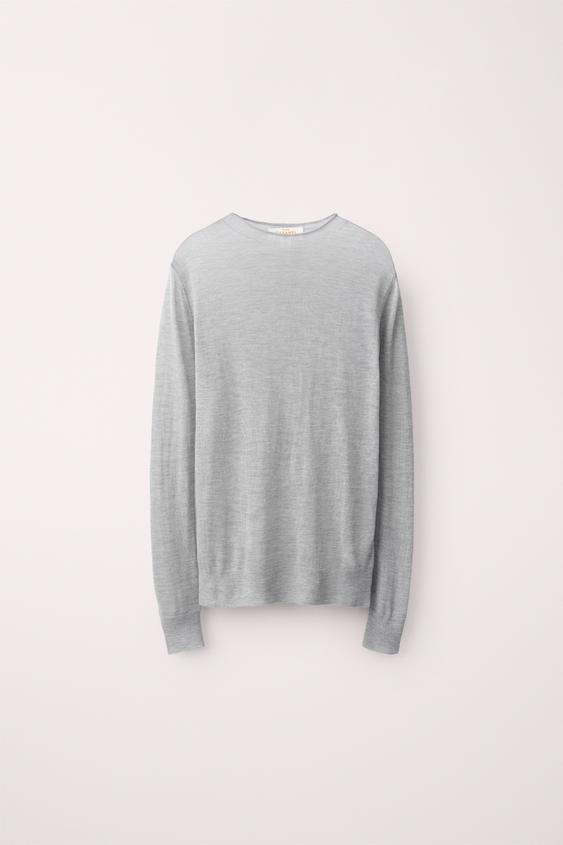 PULL 100 % LAINE CREATED BY CARAMEL LONDON X ZARA - Gris chiné de Zara - Image 2