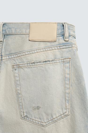 JEAN DROIT COUPE COURTE - Bleu clair de Zara - Image 9