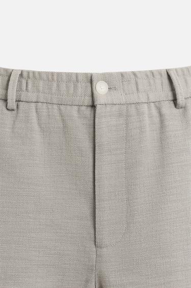 PANTALON REGULAR FIT STRUCTURÉ - Vison de Zara - Image 8