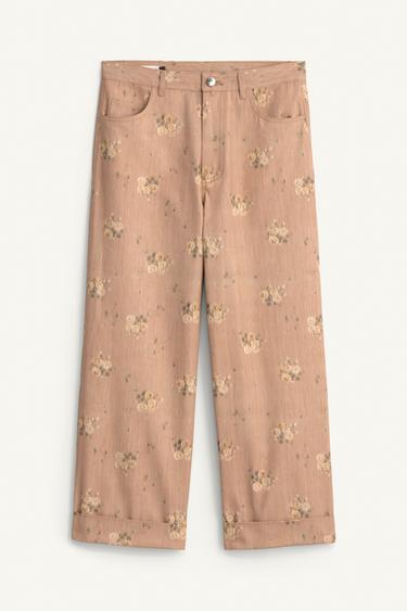 PANTALON IMPRIMÉ FLEURS LIMITED EDITION - Imprimée de Zara - Image 5