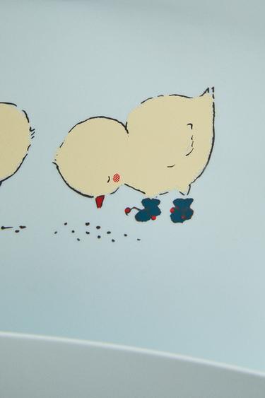 BAVOIR ENFANT SILICONE POUSSINS - Bleu de Zara - Image 3