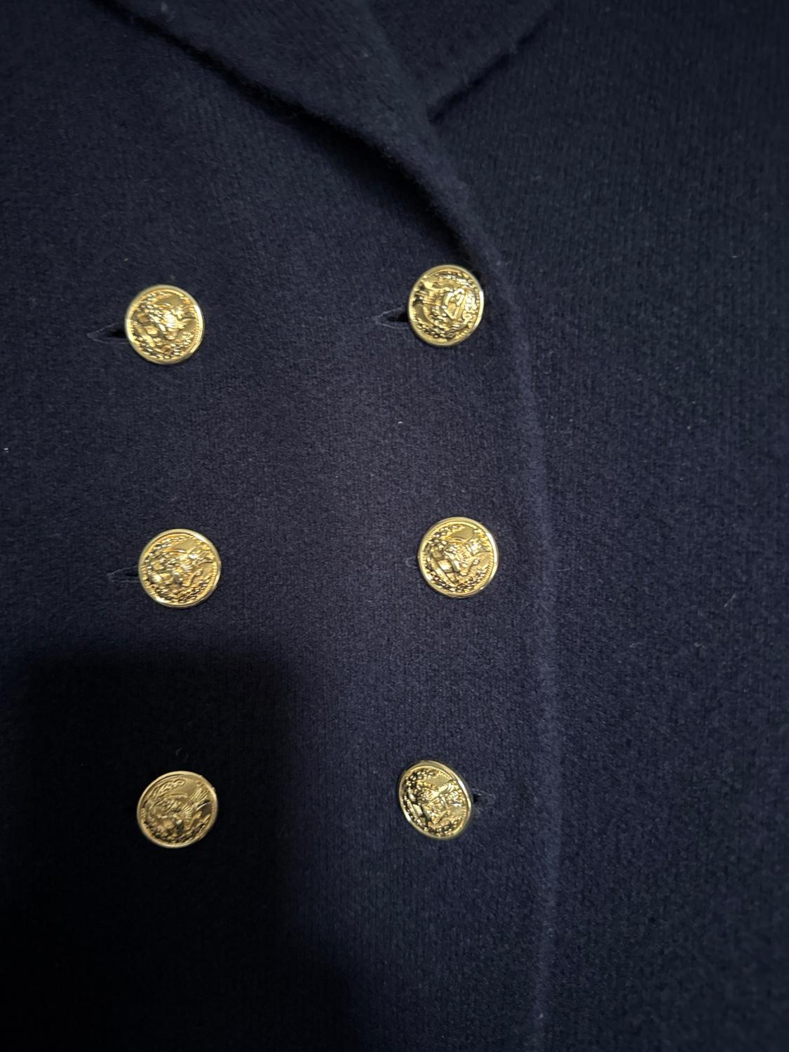 DOUBLE BREASTED 100% WOOL JACKET - Image 3