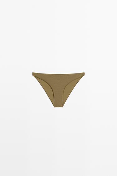 Shimmery bikini bottoms — Khaki 2