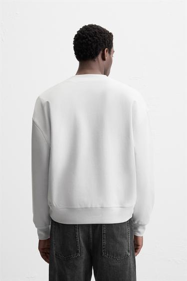 PATCH SWEATSHIRT - Blue / Grey by Zara - Image 2