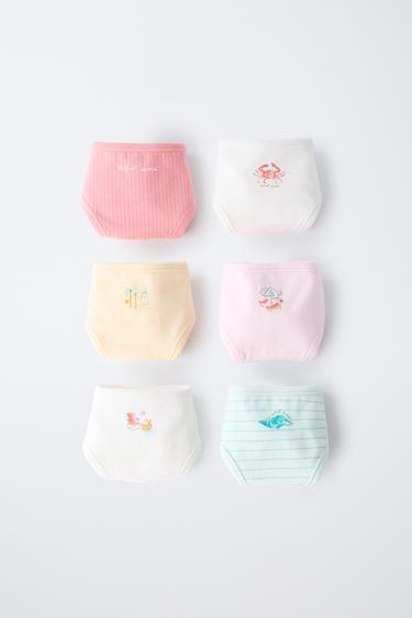 Zara 6-14 歲/ 六條裝印花內褲 - 多色 - 圖片 0
