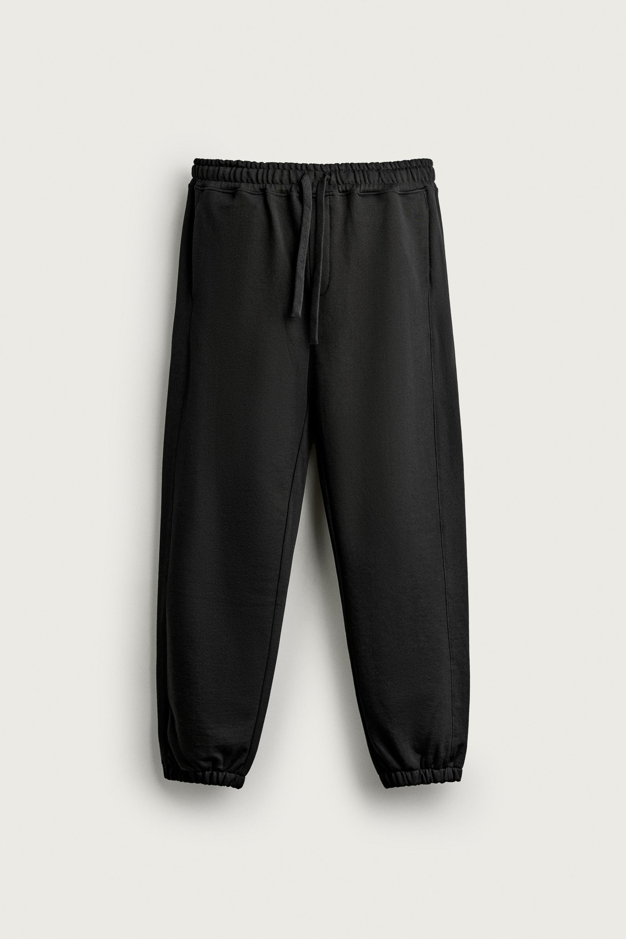 BASIC JOGGER PANTS — Black
