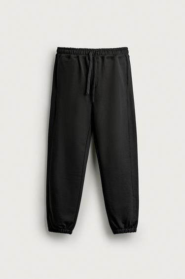 PANTALÓN CHÁNDAL BÁSICO - Negro de Zara