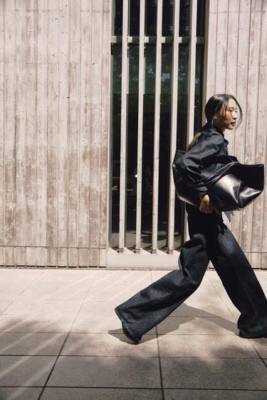 ZW COLLECTION 結びデニムシャツブルーZaraのZW COLLECTION 結びデニムシャツ - ブルー 