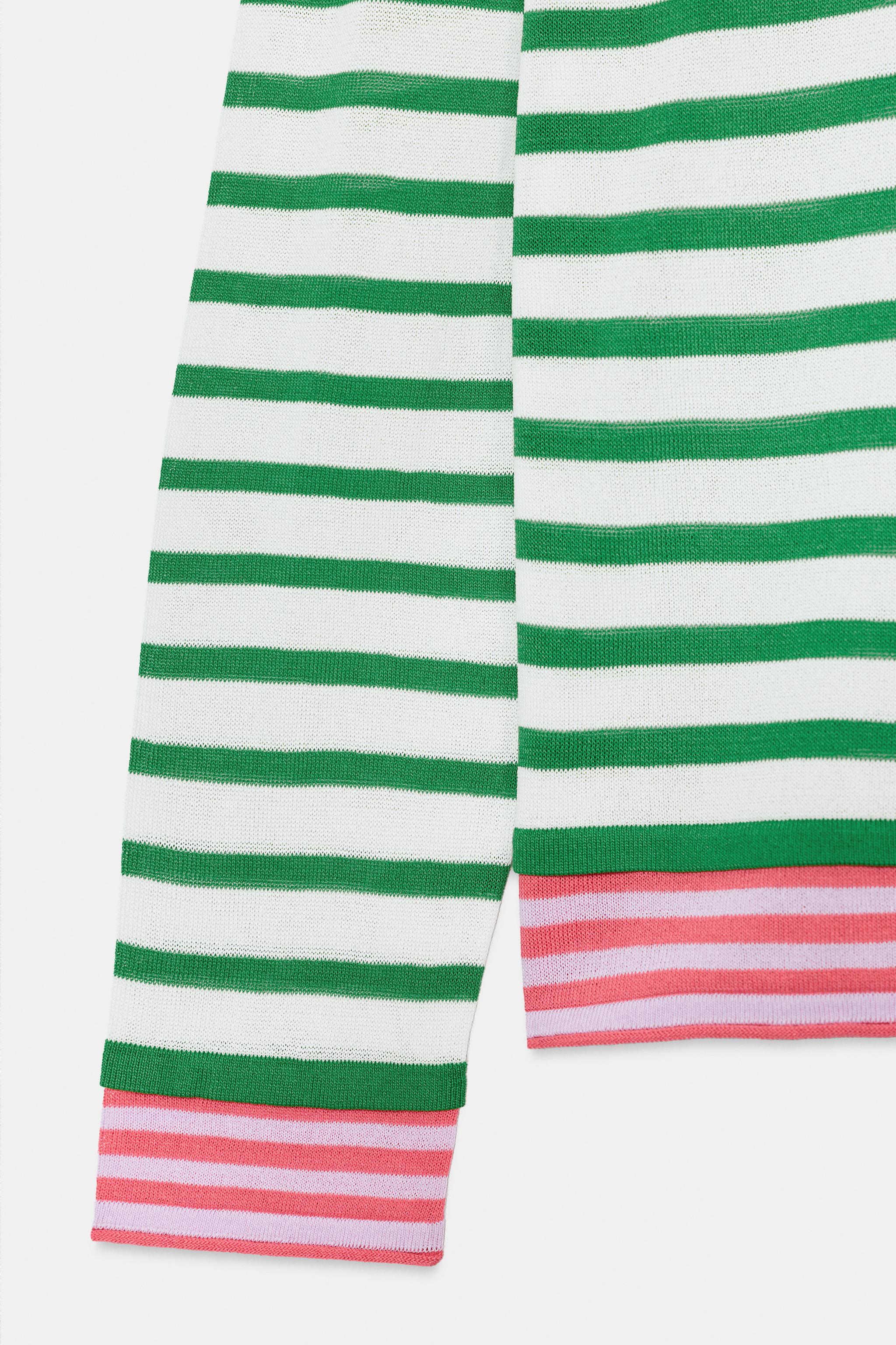 STRIPED KNIT JUMPER