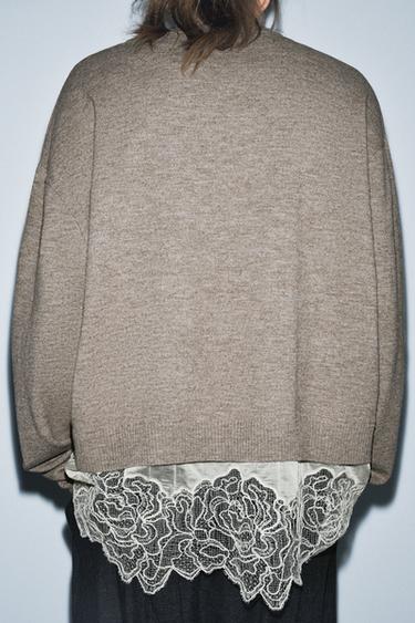 COMBINED KNIT JUMPER - Sand / Marl by Zara - Image 3
