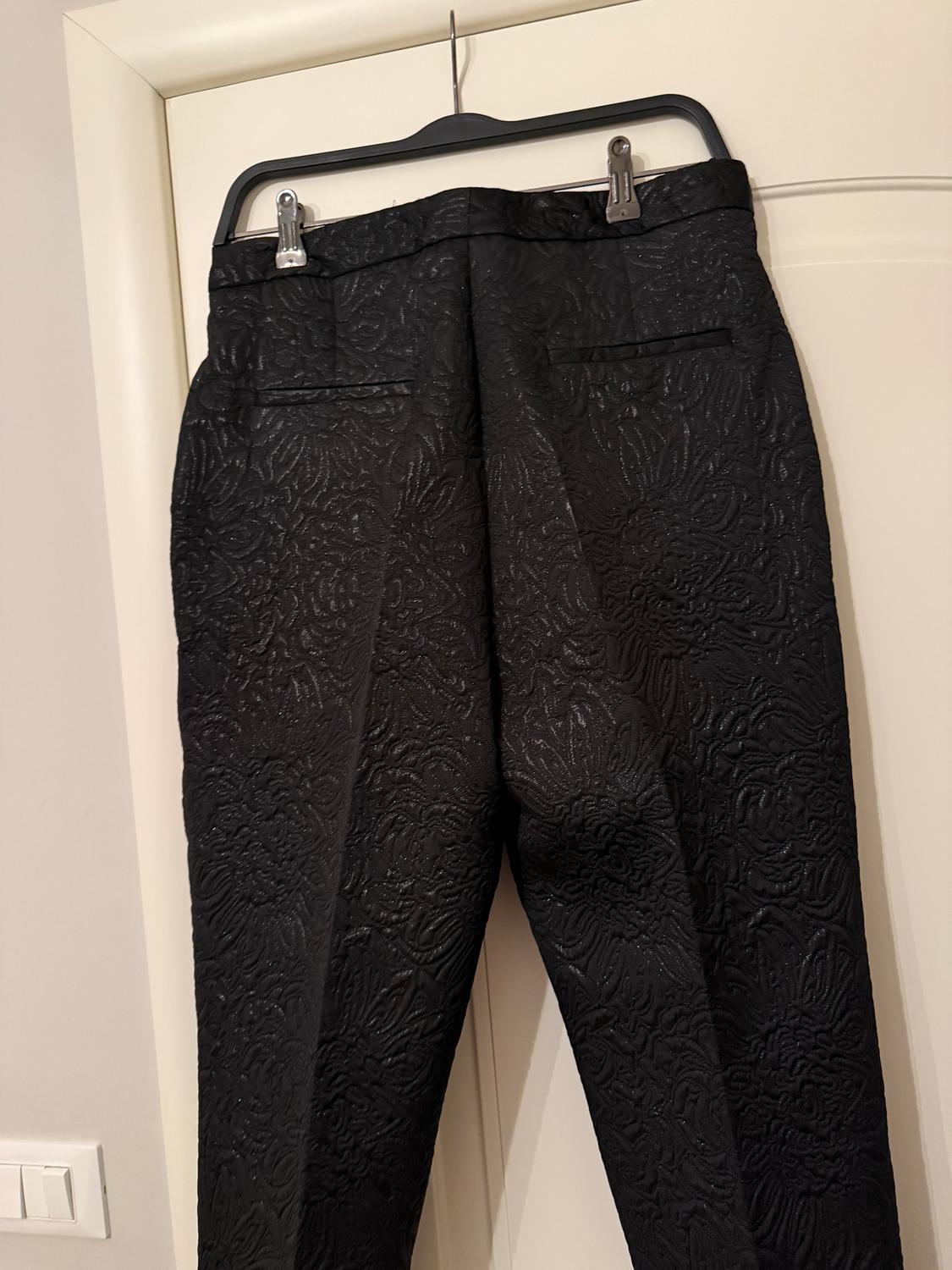 CROPPED BROCADE TROUSERS - Image 4