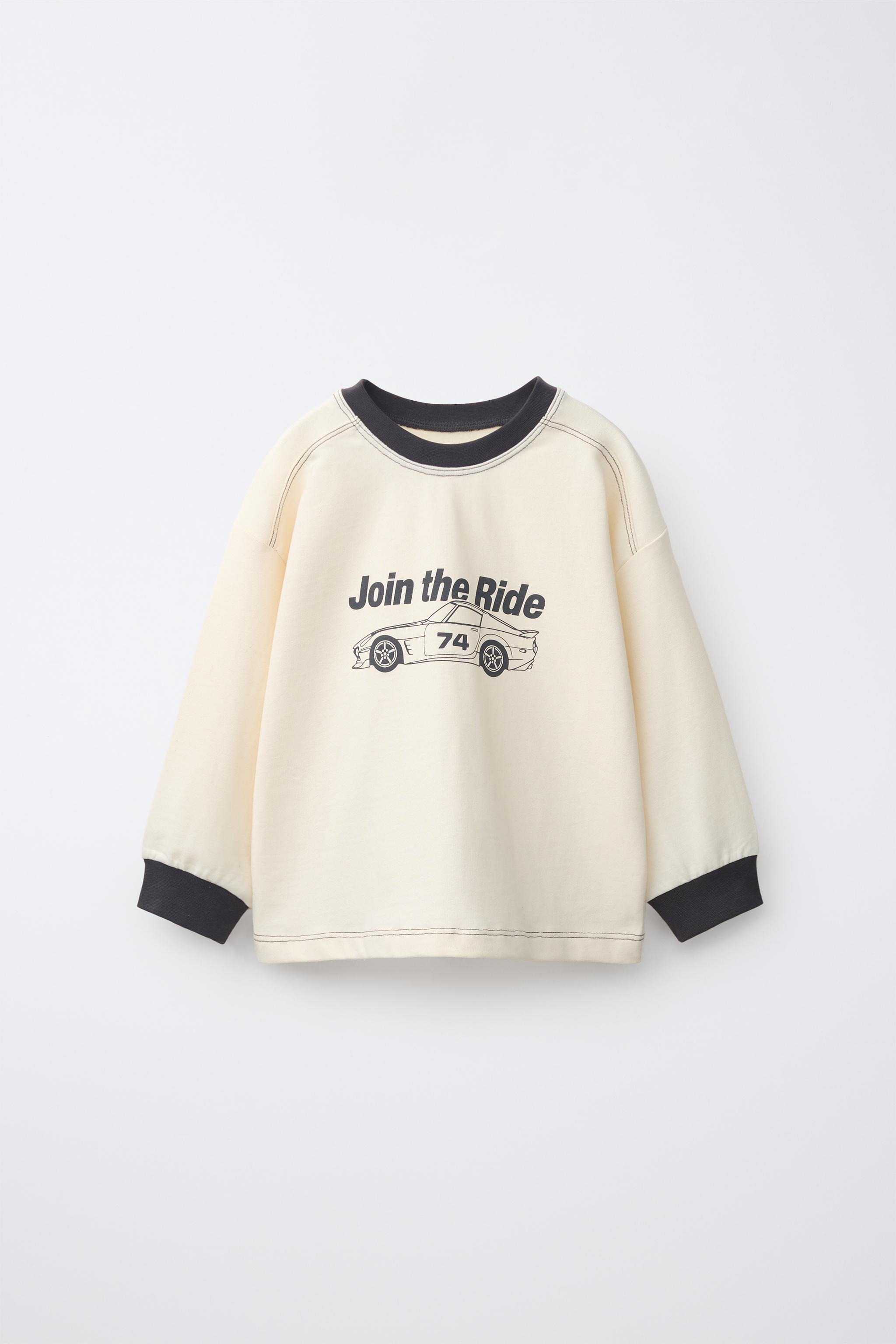 RAGLAN SLEEVE T-SHIRT - Ecru | ZARA South Africa