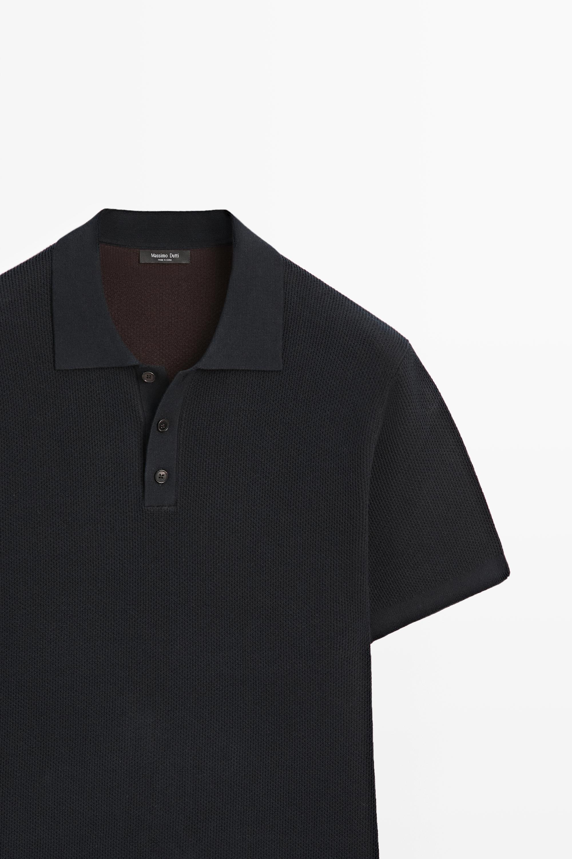 Polo texturé 100 % coton