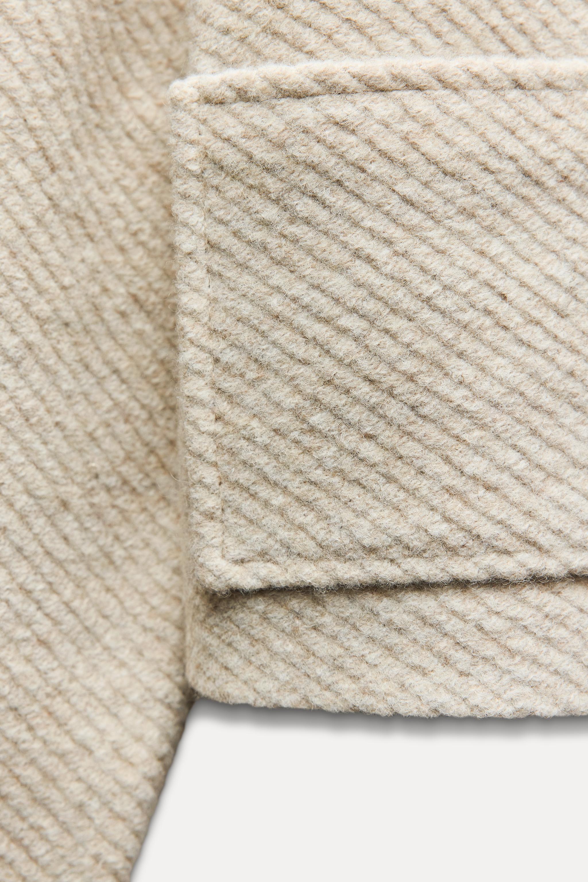 SHORT WOOL BLEND JACKET - Light sand | ZARA United States