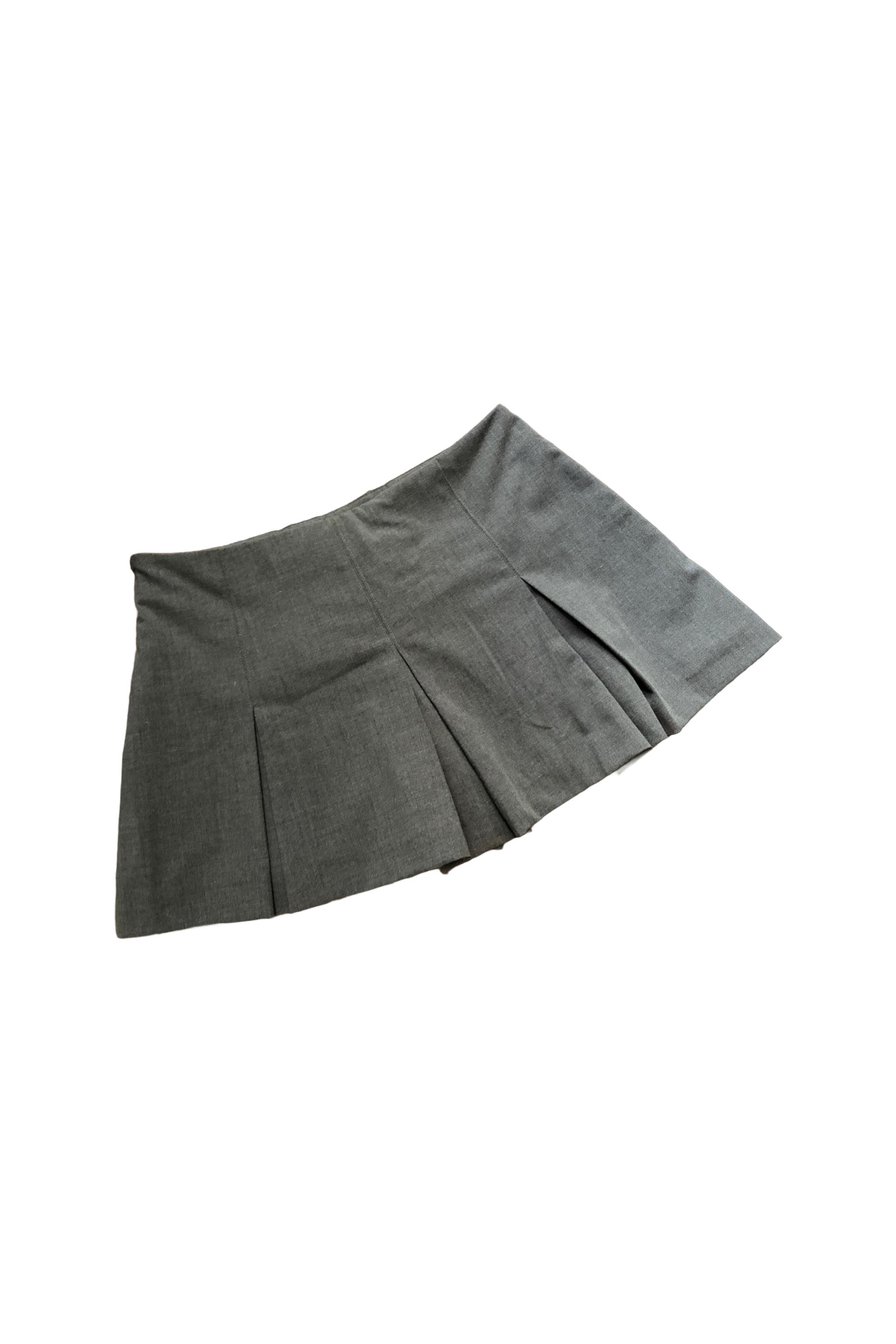 PLEAT GREY SKORT SECOND HAND | Zara Preowned