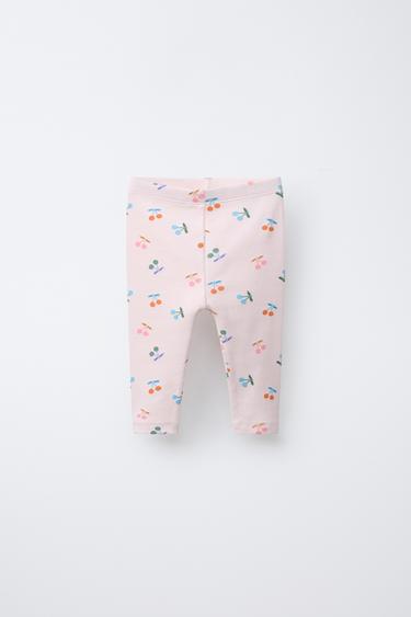 LEGGING RIB CERISES - Rose de Zara - Image 0