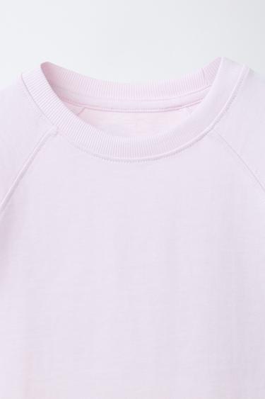 BASIC RAGLAN SLEEVE T-SHIRT - Pink by Zara - Image 2