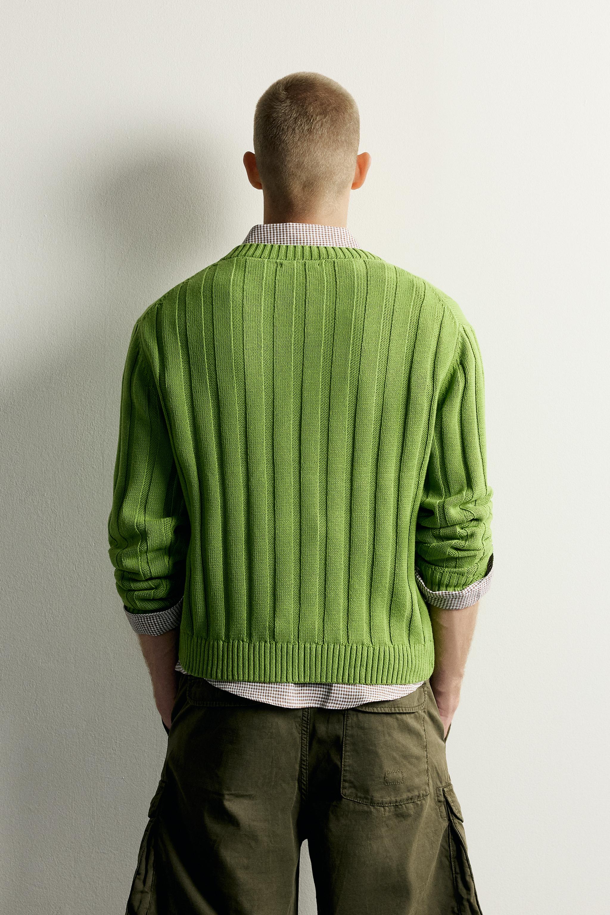 RELAXED FIT RIBBED JUMPER