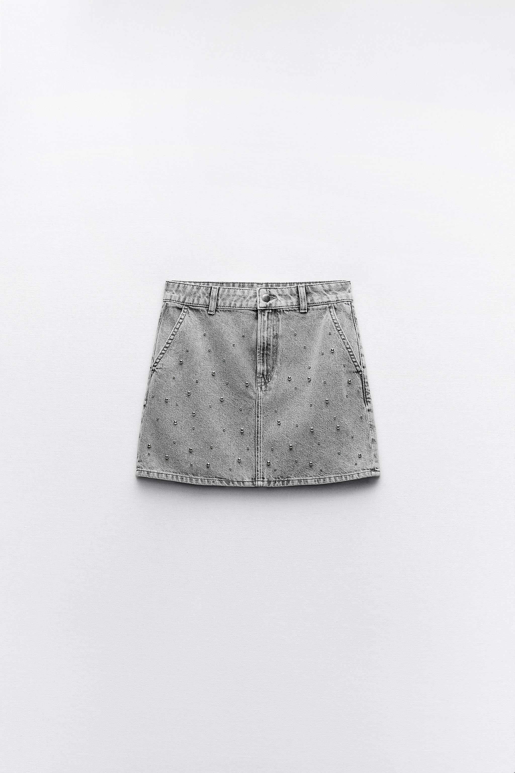 Z1975 PEARL DENIM MINI SKIRT