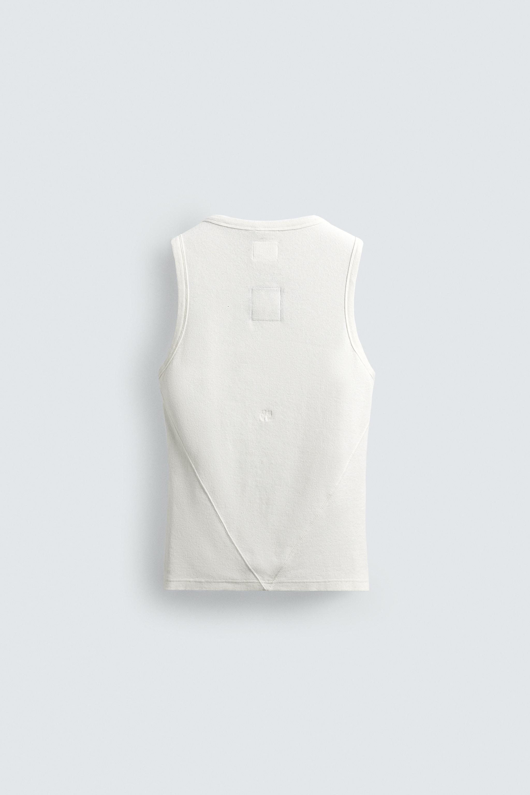 X SR_A TANK TOP - Oyster-white | ZARA United States