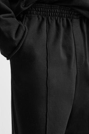 JOGGER TROUSERS WITH SEAM DETAIL - Anthracite grey by Zara - Image 4