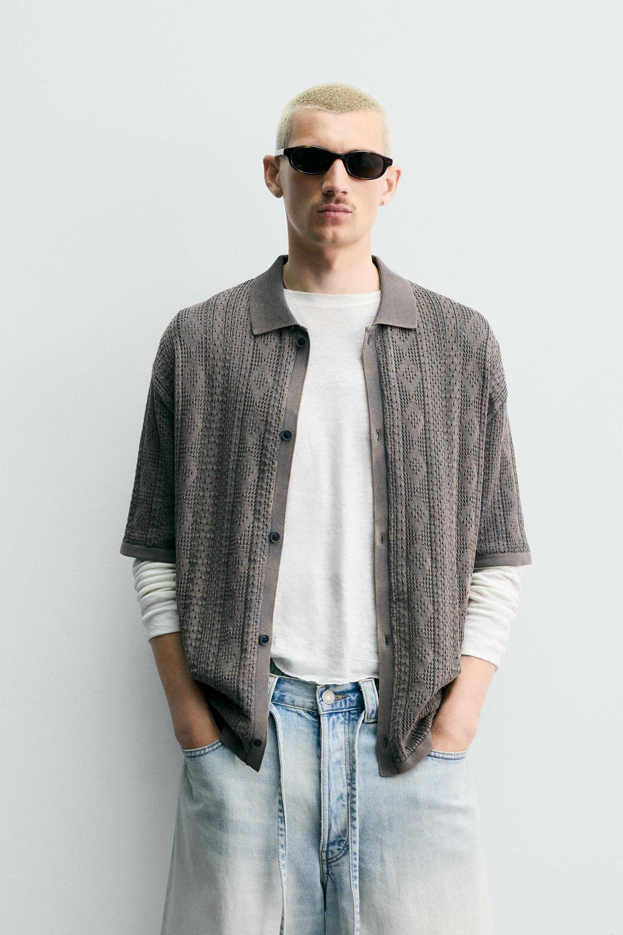 JACQUARD KNIT SHIRT