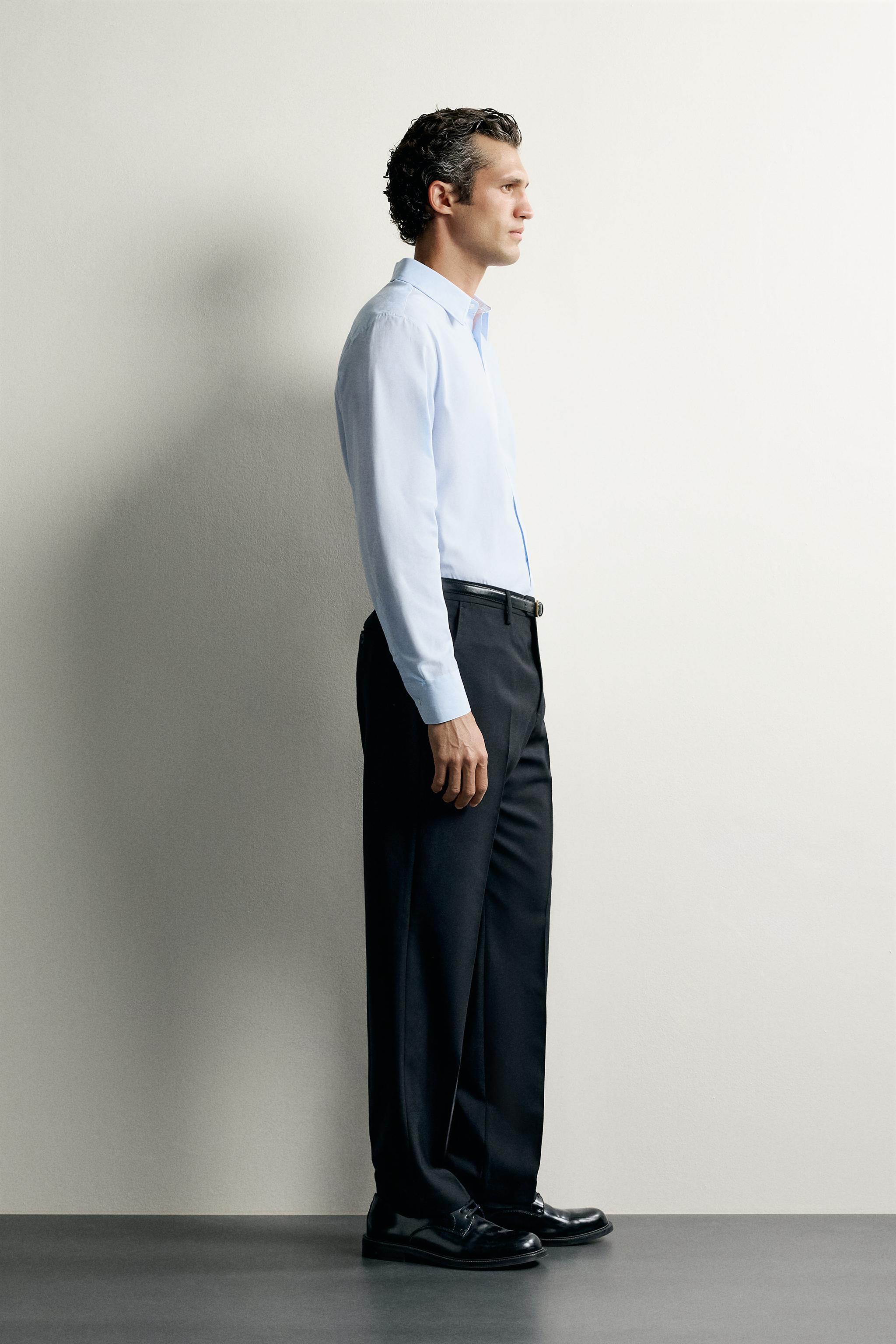Zara REGULAR FIT GÖMLEK görsel 4