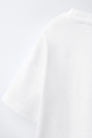 T-SHIRT FRUITS EN MAILLE CROCHET - Blanc cassé de Zara - Image 3