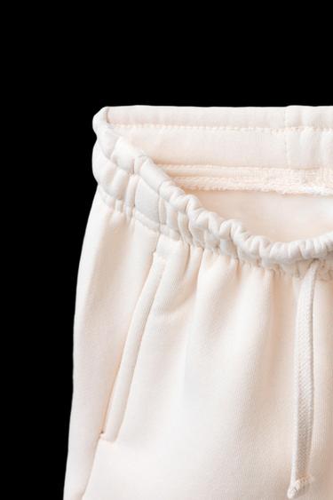 Zara SWEATSHIRT AND JOGGER PANTS SET - Ecru