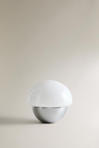 OVAL TABLE LAMP - Silver by Zara