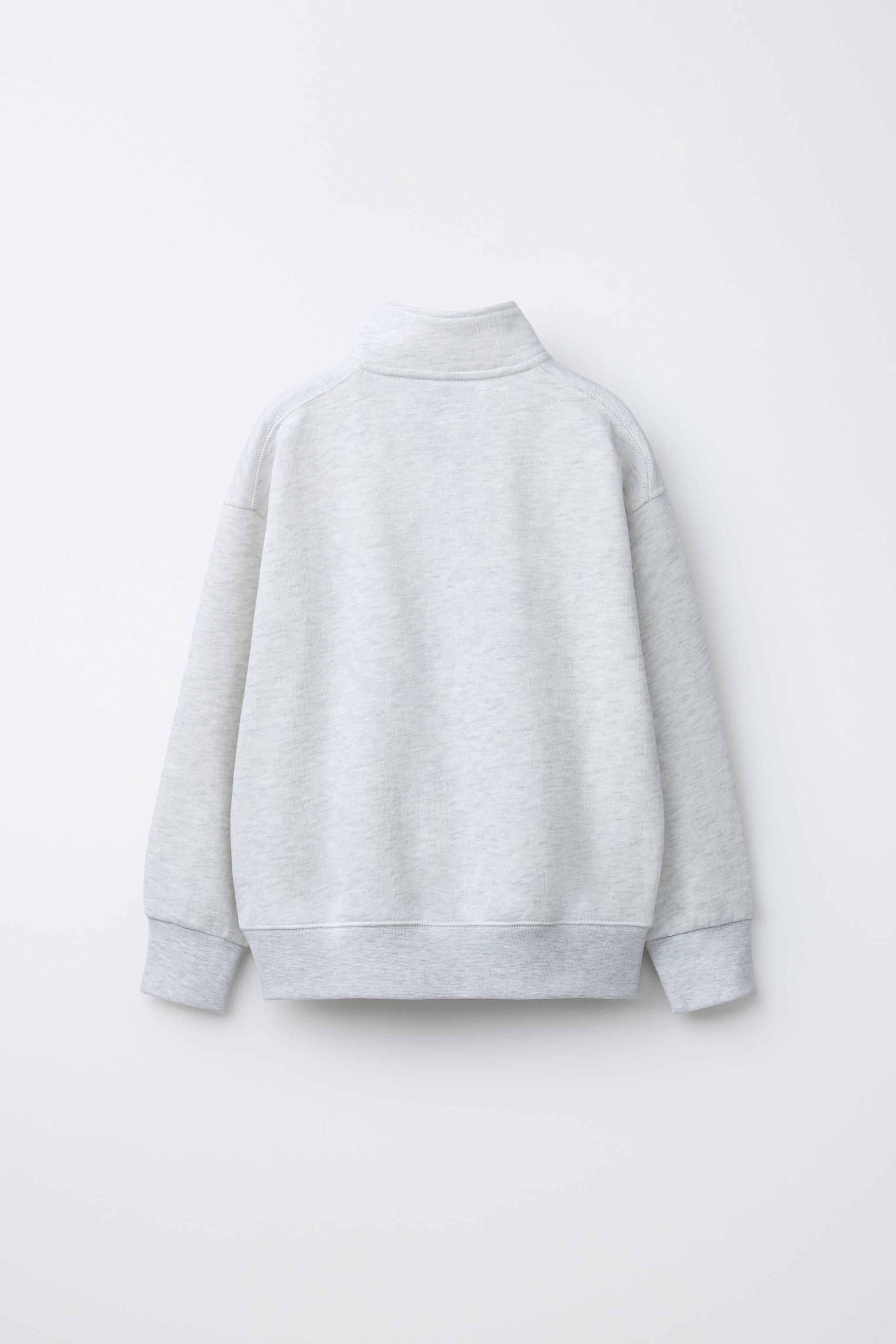 TEXT JOGGING SWEATSHIRT - Gray marl | ZARA United States