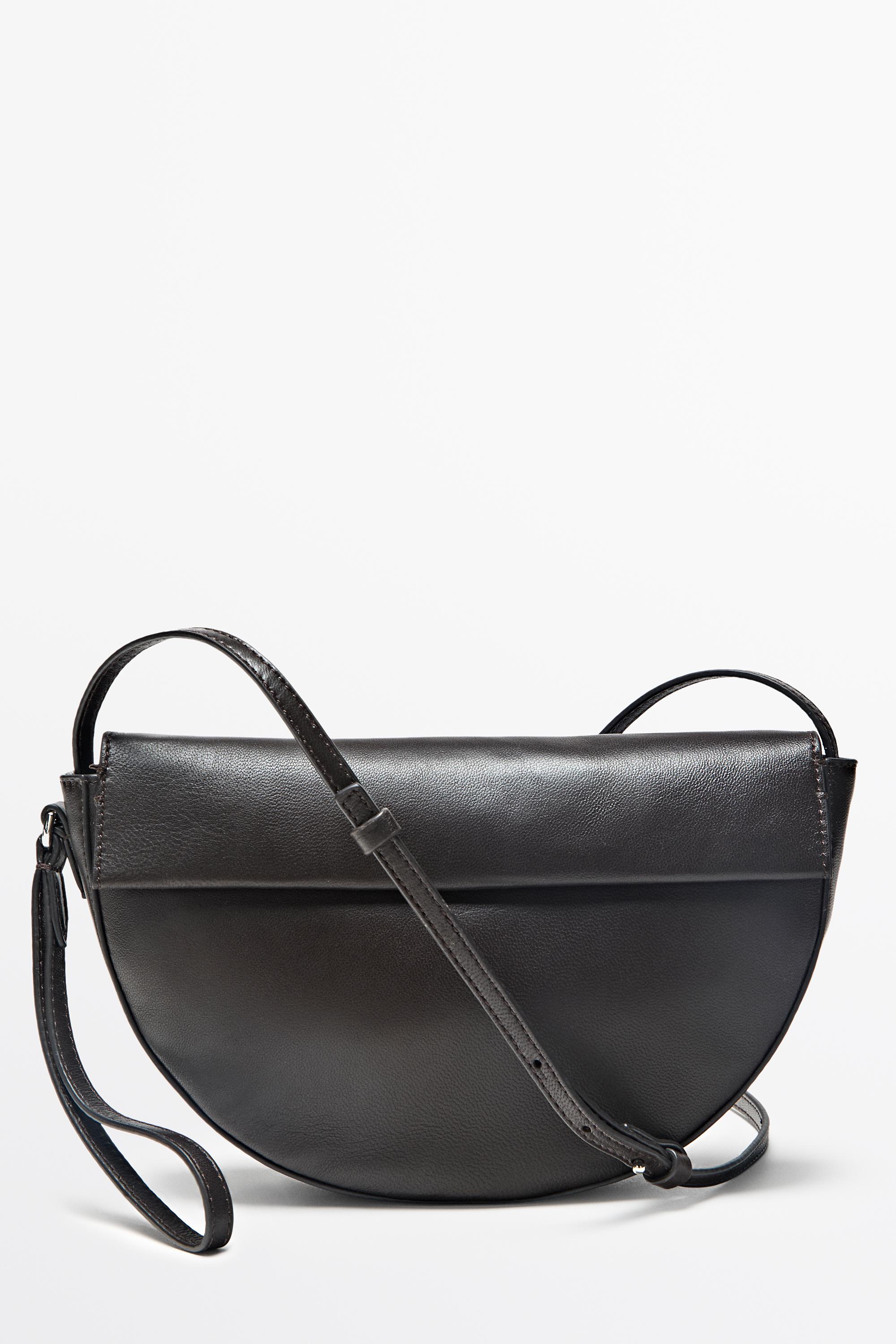 Nappa leather flap crossbody bag