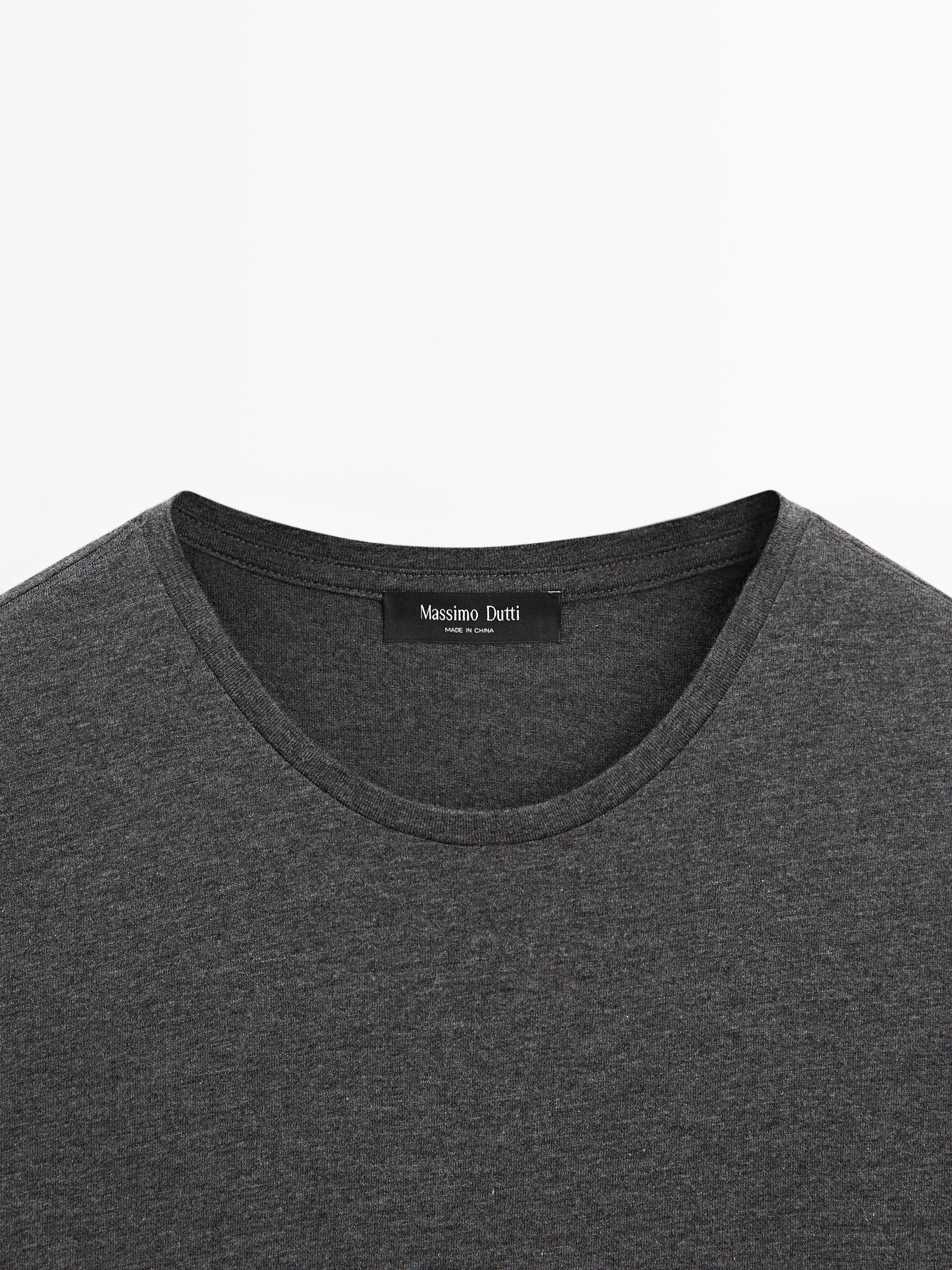 Short sleeve melange T-shirt