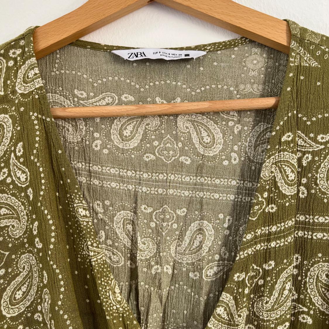 PAISLEY PRINT MINI DRESS - Image 3