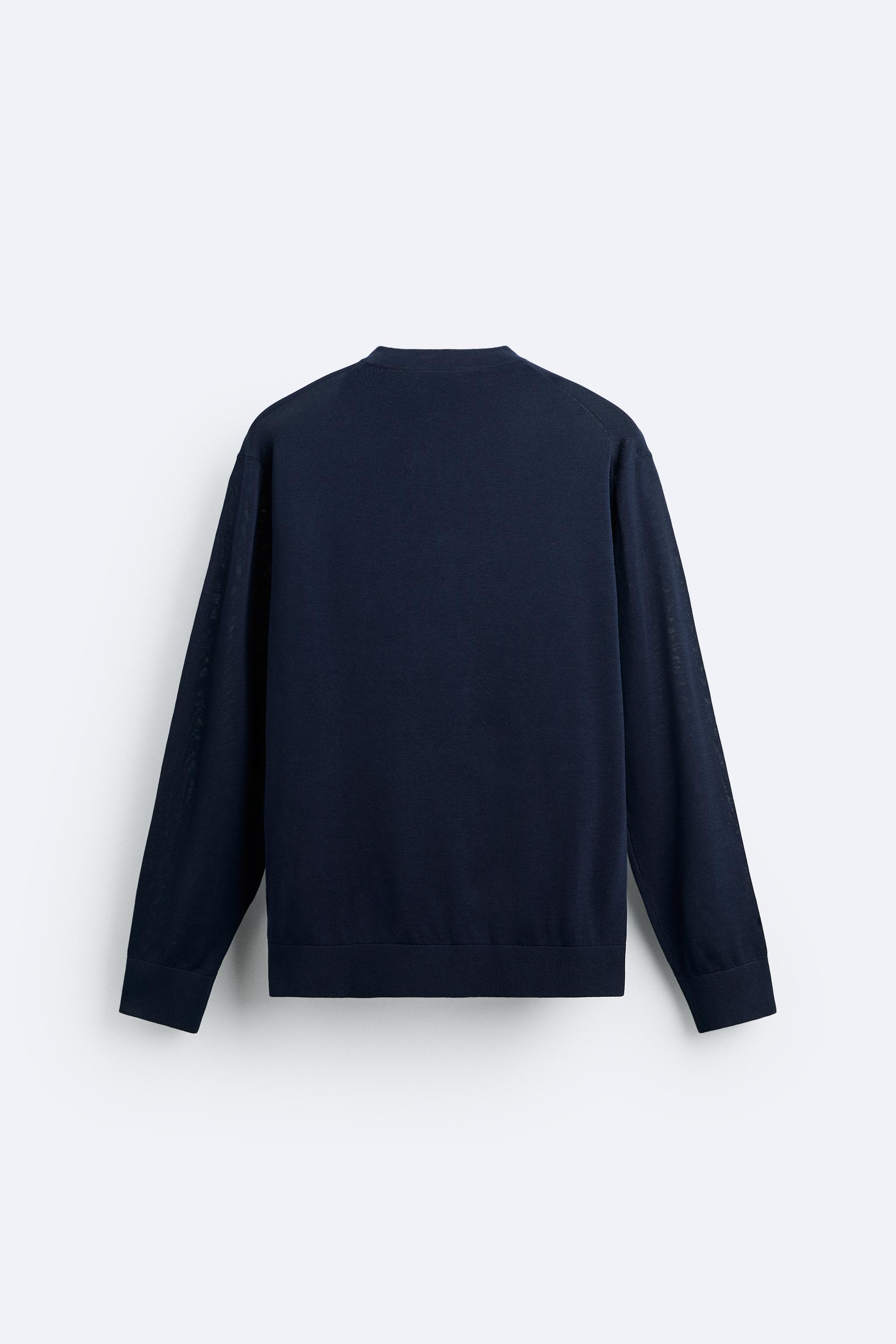 コットン・シルク セーター - ミディアムグリーン | ZARA Japan / 日本