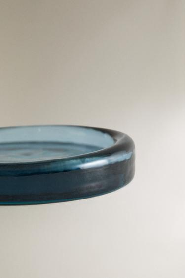 PORTE-SAVON BAIN VERRE BLEU TRANSLUCIDE - Bleu de Zara - Image 3