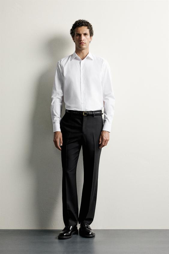 EASY CARE TEXTURED SHIRT - White by Zara - Image 0
