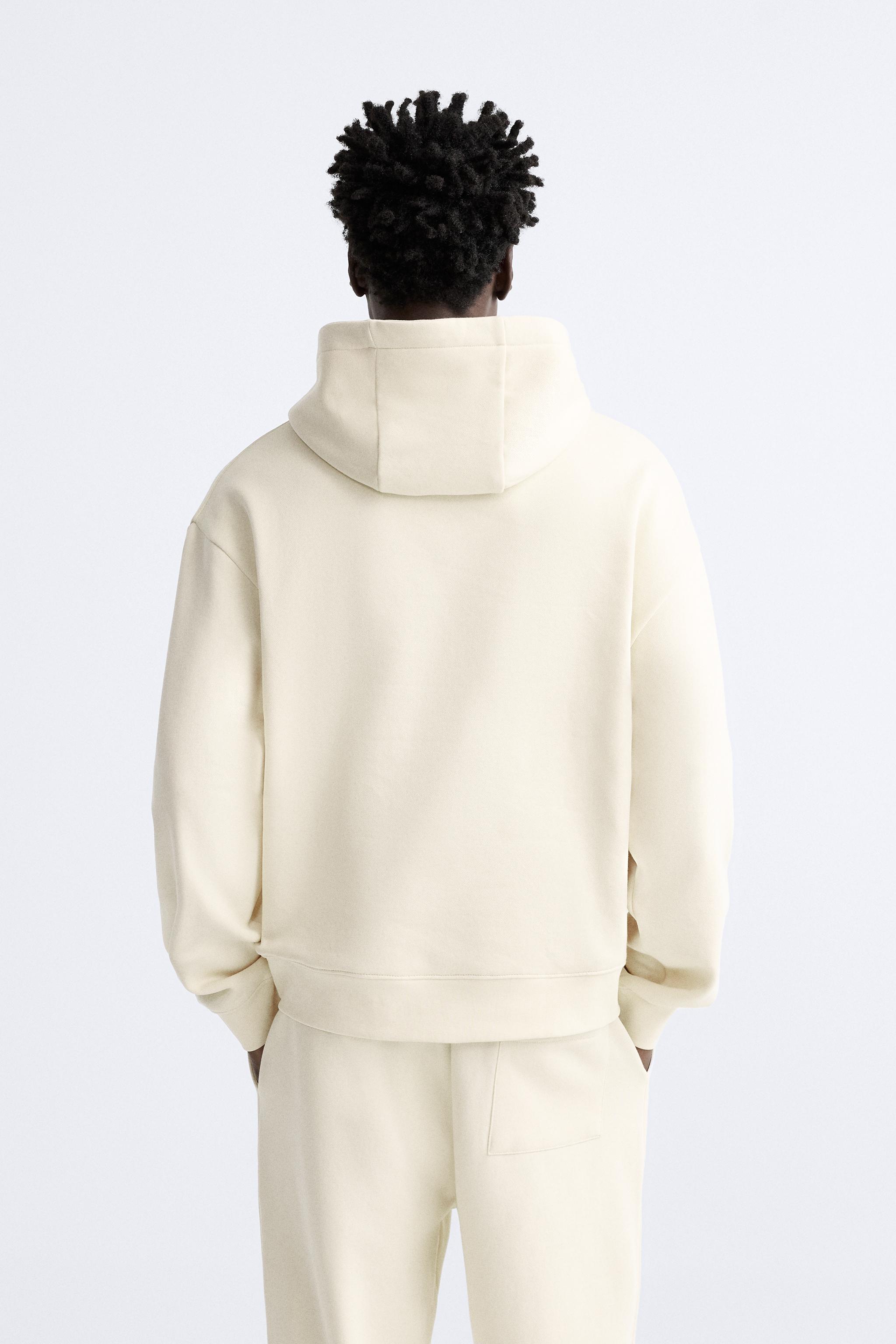 Zara hoodie online beige