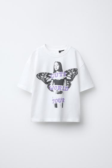 Zara OLIVIA RODRIGOâ„¢ PRINT T-SHIRT - White