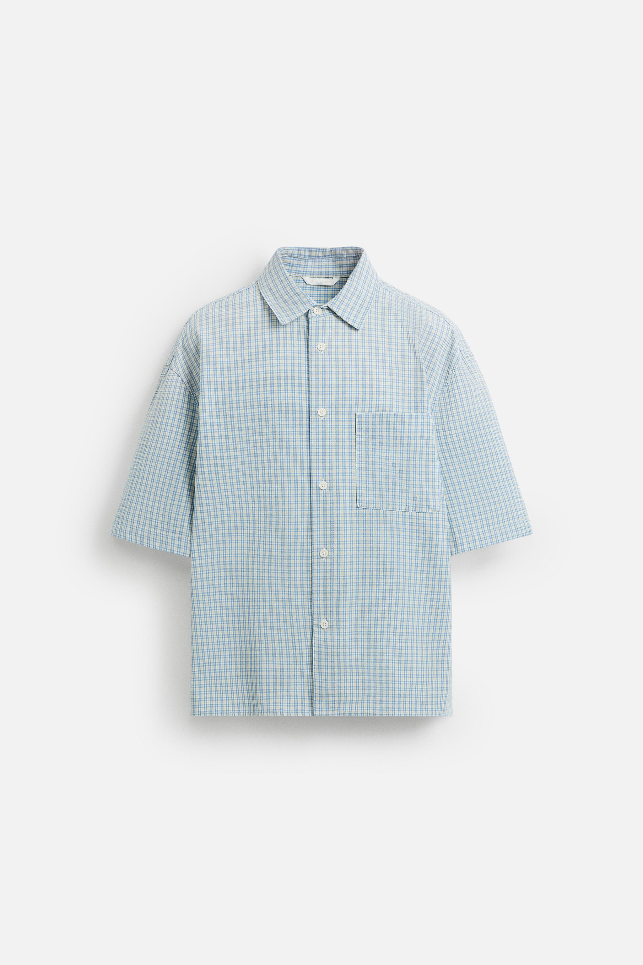 RELAXED FIT PLAID SHIRT