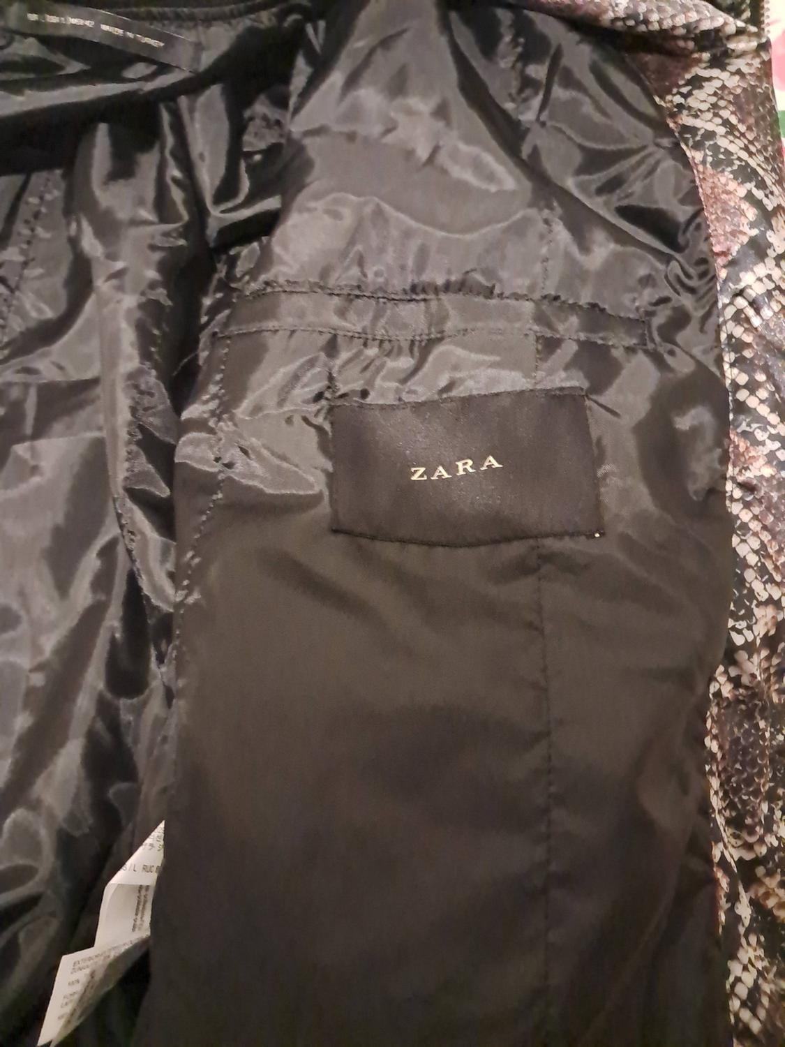 SNAKESKIN PRINT BOMBER JACKET - Image 4