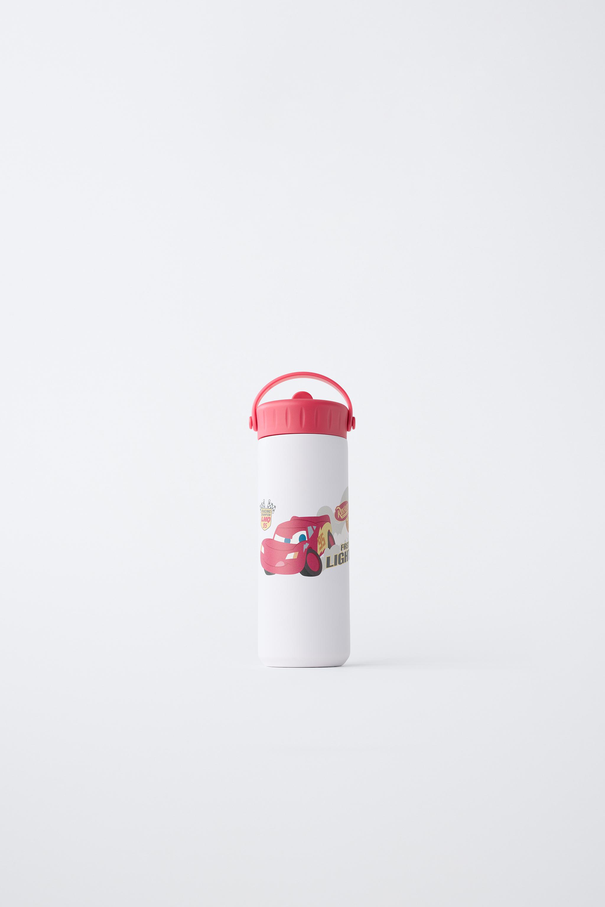CARS LIGHTNING MCQUEEN © DISNEY/PIXAR 600ML STEEL BOTTLE — Red